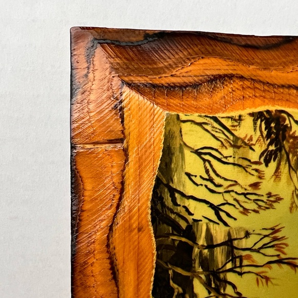 Wood Frame Mallard Ducks in Flight Wall Art Plaque 11.5" x 9.5" MCM - Picture 5 of 9